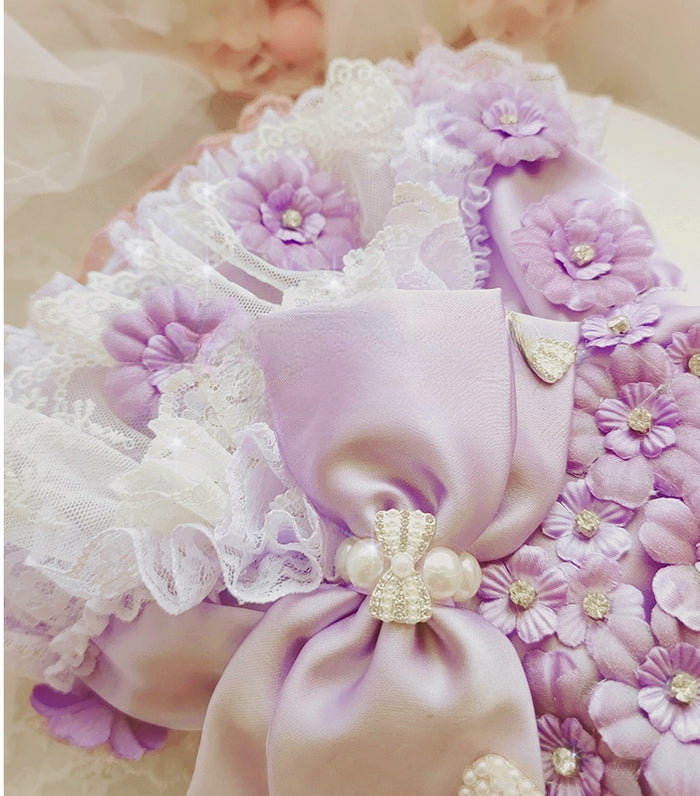 Puppy Love In Lilacs Doggie Dress
