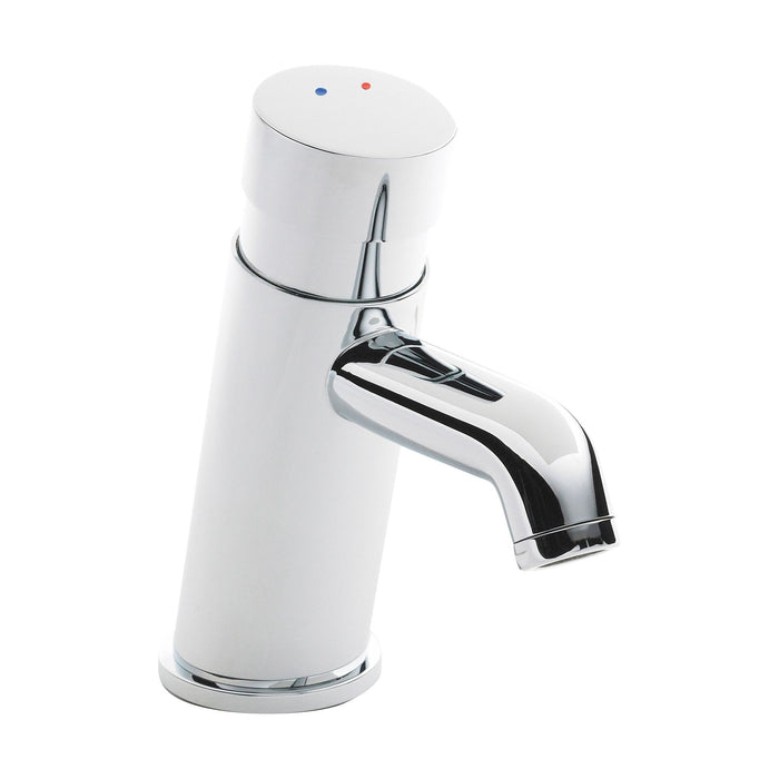 [BTCC009] Push Button Mono Basin Tap - Chrome - Cutout