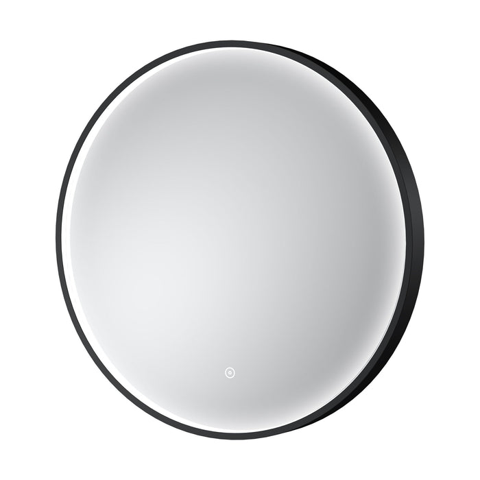 [BLQ741] Quixhill Contemporary Round Inset Framed LED Touch Sensor Mirror - Cutout