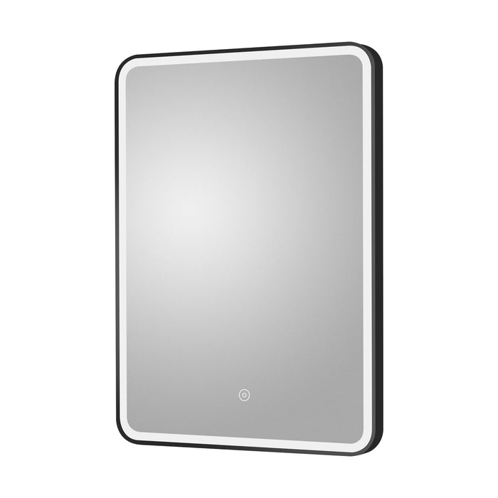[BMFR701] Quixhill Rectangular LED Illuminated Touch Sensor Framed Mirror with Demister, 700mm x 500mm - Cutout