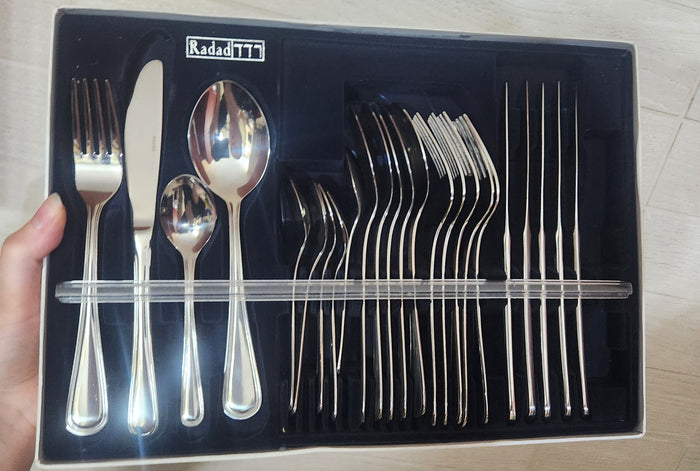 Radad Vintage Stainless Steel Flatware Cutlery Set - 24 Pieces