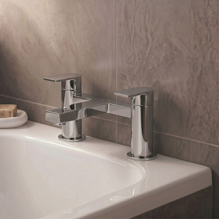 [BTD303] Ranton Contemporary Deck Mounted Bath Filler Tap, Choice of Colour - Silo