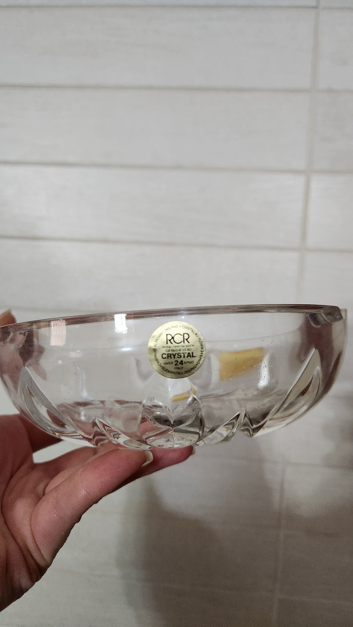 RCR Royal Crystal Rock 24% Lead Crystal Ashtray