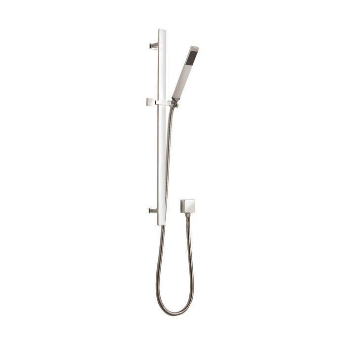 [BSSR3167] Rectangular Slider Rail Kit with Outlet Elbow - Chrome - Cutout
