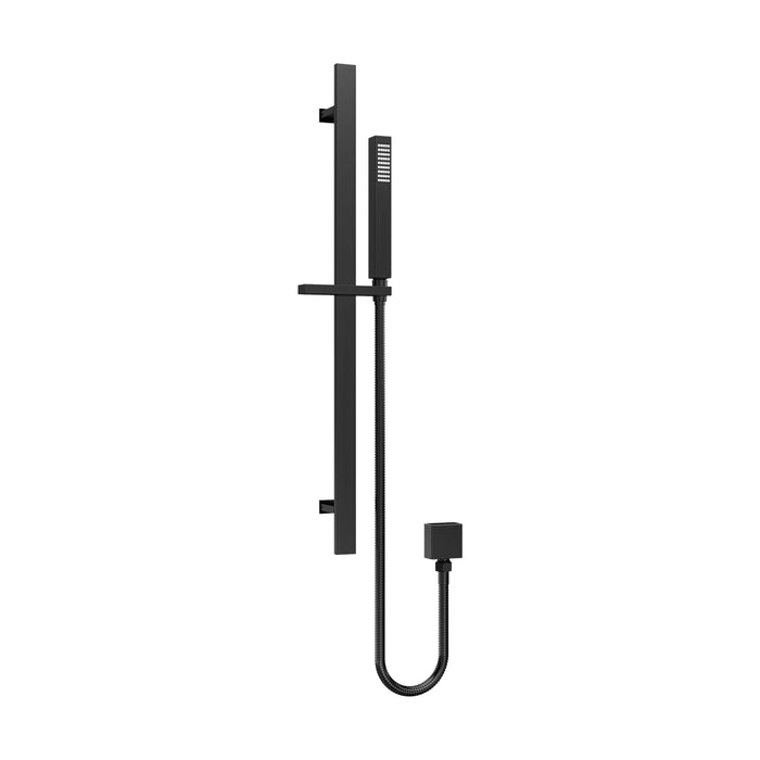 [BSSR4167] Rectangular Slider Rail Kit with Outlet Elbow - Matt Black - Cutout