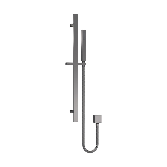 [BSSR7167] Rectangular Slider Rail Kit with Outlet Elbow - Matt Black - Cutout