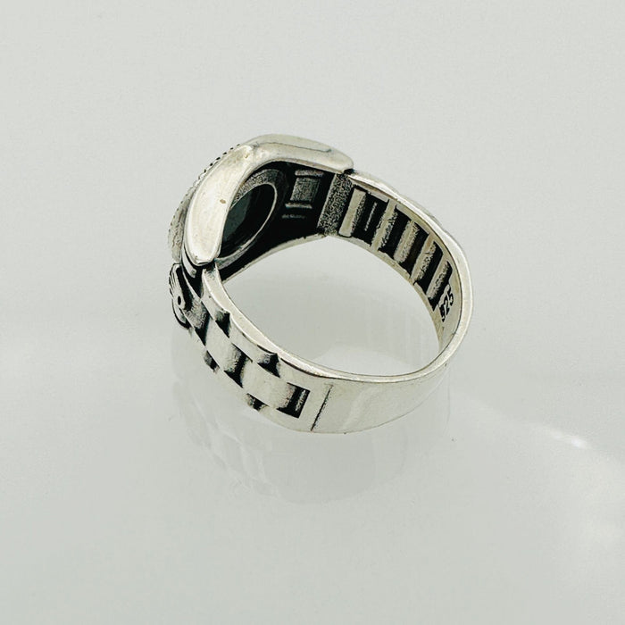 Red Agate Stone Men's Ring