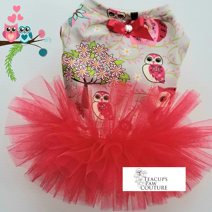 Red Owl Tutu Dress