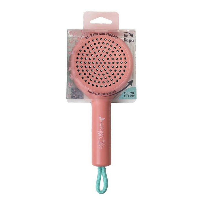 Ret retractable Travel Hair Brush, Orange - TryAladdin