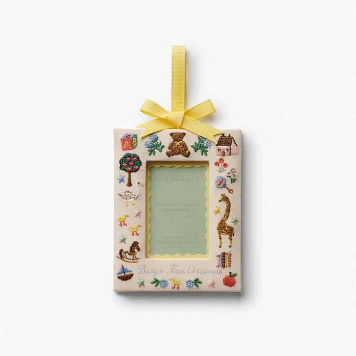 Rifle Paper Co. – Baby's First Christmas Picture Frame Ornament