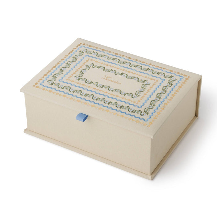 Rifle Paper Co. – Delphine Large Embroidered Keepsake Box