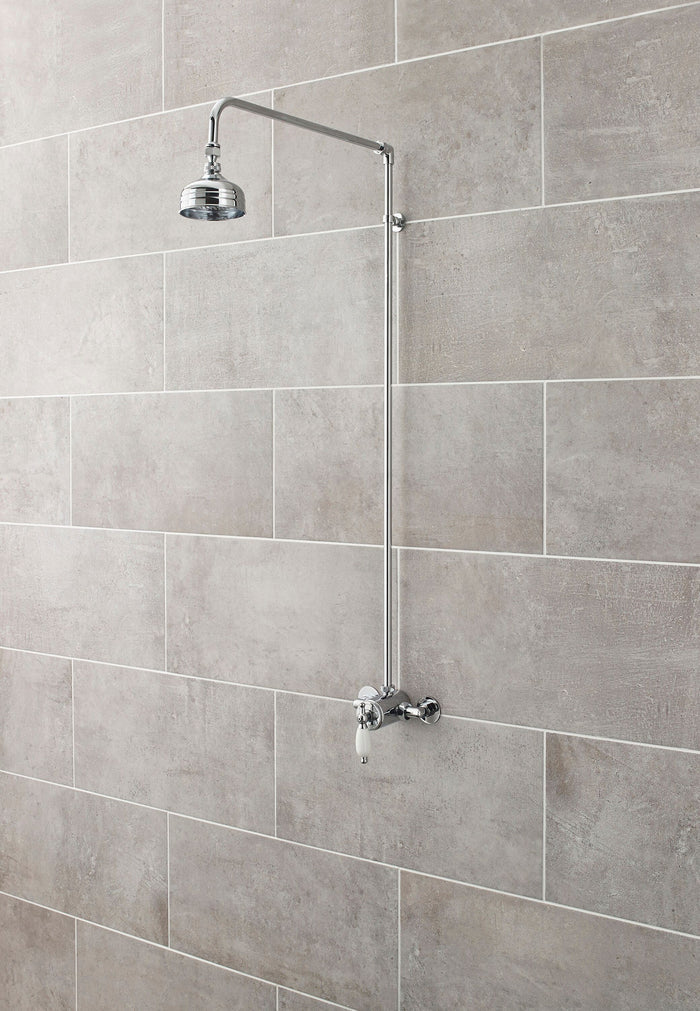 [BSRR170] Rigid Riser Shower Kit with Swivel Spout - Chrome - Lifestyle 1
