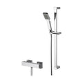 [BSBS69BV1] Ripple Square Thermostatic Bar Valve and Rectangular Slide Rail Kit Shower Bundle - Chrome - Balterley - Cutout
