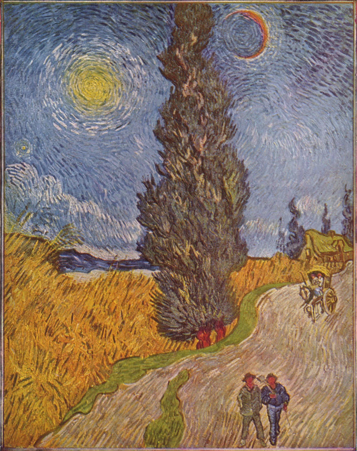 Road with Cypress and Star