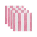 Rose Stripe Dinner Napkin, Set of 4