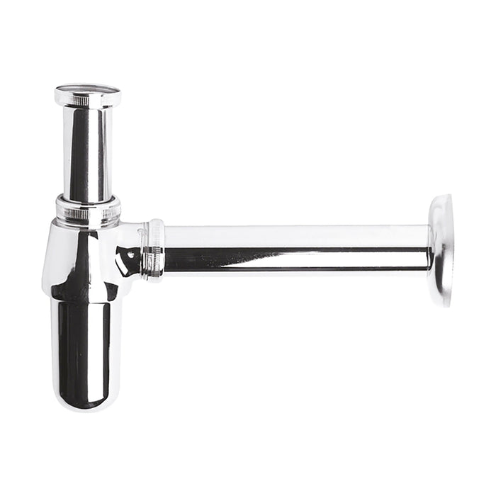 [BABT370] Round Chrome Bottle Trap for Basin Waste Systems - Cutout