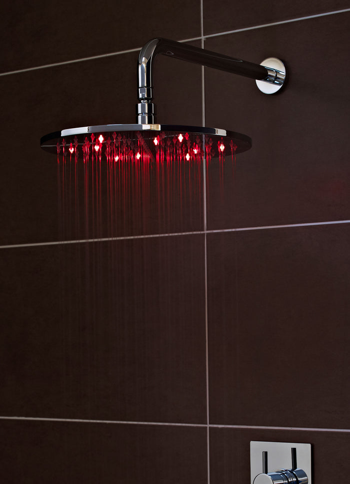 [BSSH071] Round LED Fixed Shower Head, 300mm - Chrome - Lifestyle 1
