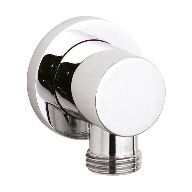 [BSOE275] Round Minimalist Outlet Elbow - Chrome - Cutout