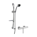 [BSBR64BV1] Round Thermostatic Minimalist Bar Valve with Luxury Slide Rail Kit Shower Bundle - Chrome - Balterley - Cutout