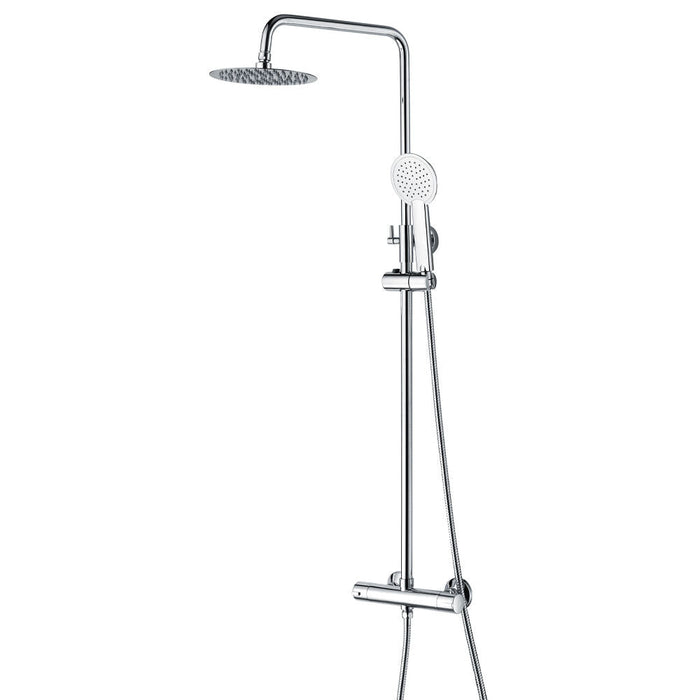[BB9301] Round Thermostatic Shower Bar Valve Kit - Chrome - Cutout