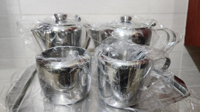 Salvo 5-Piece Stainless Steel Tea & Coffee Service Set - 18/8 Steel