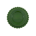 Scalloped Plate, Green
