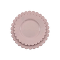 Scalloped Plate, Pink