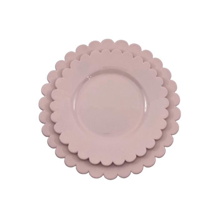 Scalloped Plate, Pink