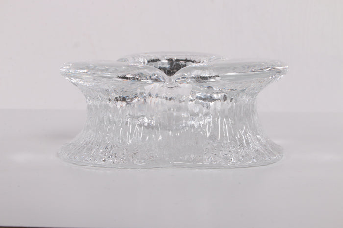 Scandinavian Glass Tealight Holder, 1980s