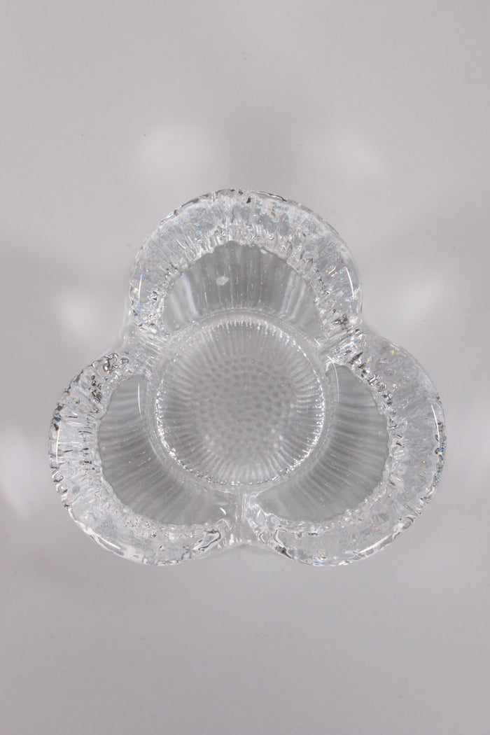 Scandinavian Glass Tealight Holder, 1980s