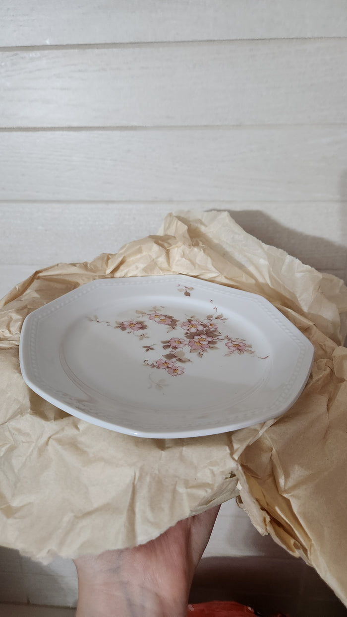 Schirnding Bavaria Germany 9-Piece Pink Floral Porcelain Set