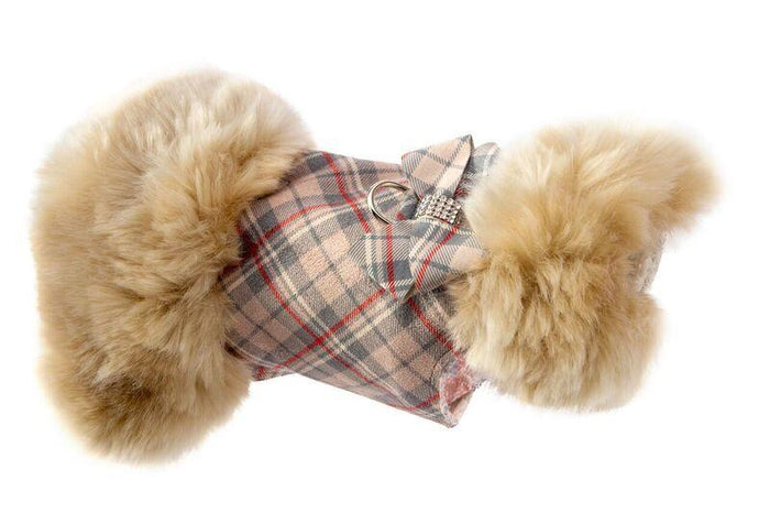 Scotty Doe Plaid Fur Coat