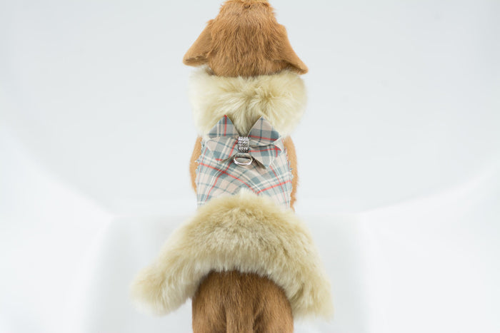 Scotty Doe Plaid Fur Coat