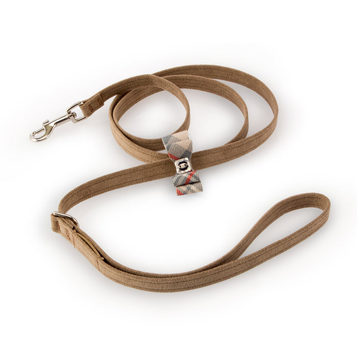 Scotty Leash Fawn Plaid Big Bow