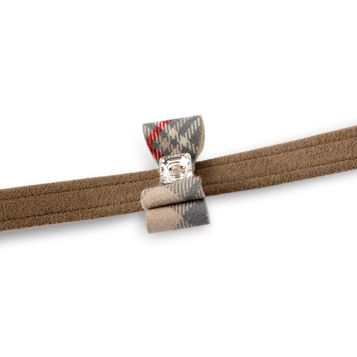 Scotty Leash Fawn Plaid Big Bow