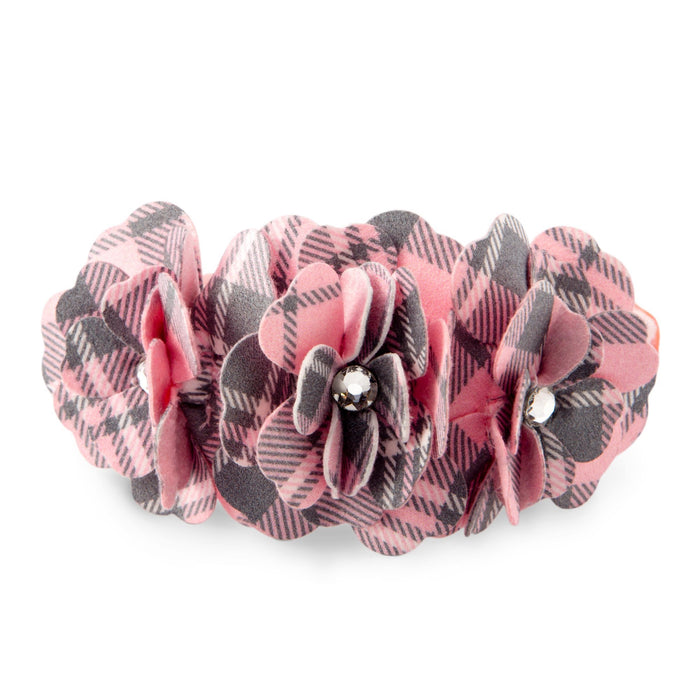 Scotty Puppy Pink Plaid Tinkies Garden Collar