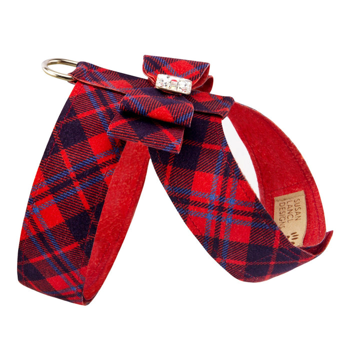 Scotty Tinkie Big Bow Harness Chestnut Plaid