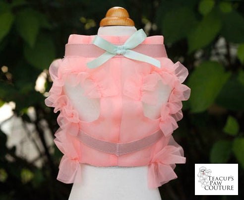 See Through Ruffle Doggie Harness