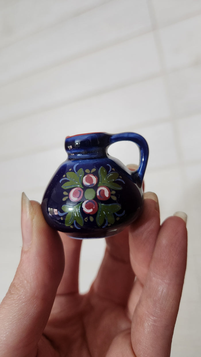 Set of 5 Reutter Porzellan Germany Miniature Floral Pitchers/Jugs