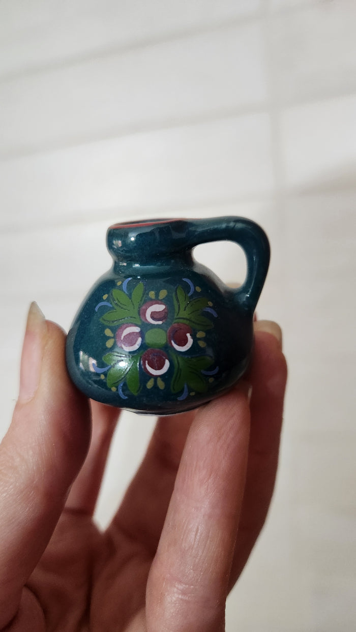 Set of 5 Reutter Porzellan Germany Miniature Floral Pitchers/Jugs