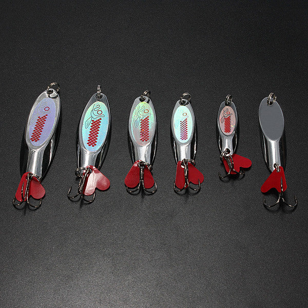 Silver Angled Miter Iron Copper Metal Sequins Lure Lure - GhillieSuitShop
