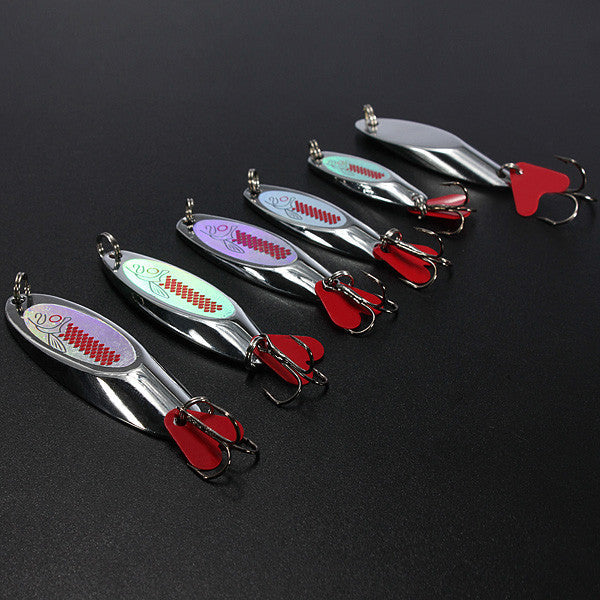 Silver Angled Miter Iron Copper Metal Sequins Lure Lure - GhillieSuitShop