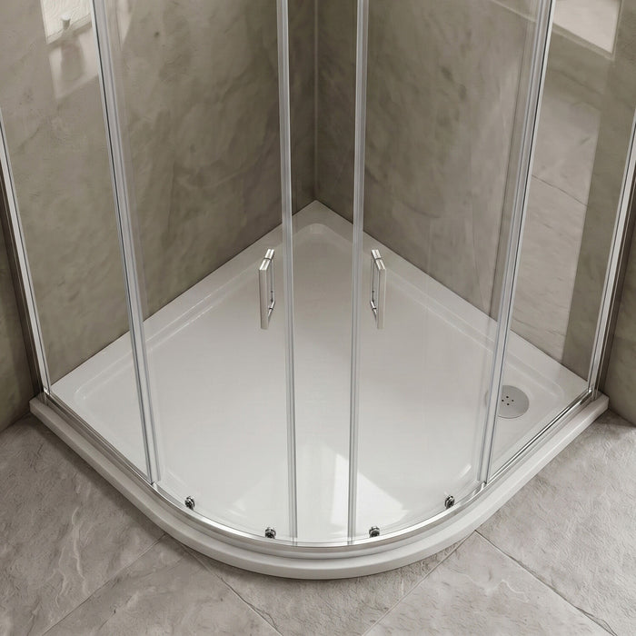 [BETSR101] Slip Resistant Slimline Offset Quadrant Shower Tray - Choice of Size and Orientation - Silo