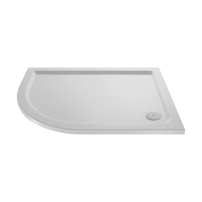 [BETSR101] Slip Resistant Slimline Offset Quadrant Shower Tray - Choice of Size and Orientation - Cutout