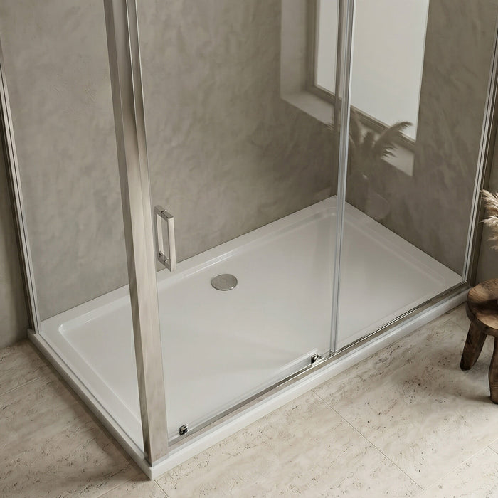 [BETSR073] Slip Resistant Slimline Rectangular Shower Tray - Choice of Size - Silo