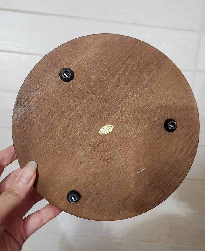 Smoked Glass Cheese Saver With Wooden Base