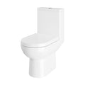 [BCZA01A] Soft-Close D-Shape Toilet Seat Bottom Fix 450mm – White - Cutout
