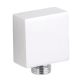 [BSOE245] Square Chrome Shower Outlet Elbow for Wall Mounted Showers - Cutout