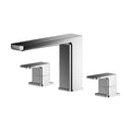 [BTEM333] Square Deck Mounted 3 Tap Hole Bath Filler Tap - Chrome - Cutout