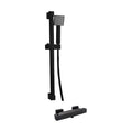[BSS201] Square Exposed Bar Valve Shower Mixer Set - Black - Cutout